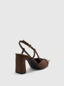 CUCCOO BIZCHIC Women's Fashion Versatile Commuter High Heels Spring Shoes - Brown - View 9