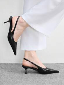 CUCCOO BIZCHIC Ladies Elegant Fashion High Heel Shoes - Black - View 3