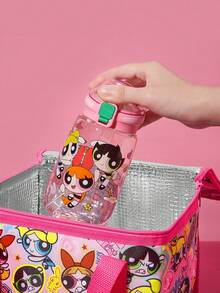 THE POWERPUFF GIRLS X SHEIN 1个卡通人物印花保温午餐包，可保温或保冷，野餐包，大容量，可装午餐盒和饮料，适合野餐、露营、旅行、居家使用，适合家庭、学生、朋友，图案有花花公子、泡泡、毛毛虫等元素。 - 混色 - 查看 3