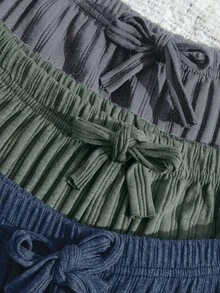 SHEIN Cottnline Juego de 3 paquetes de prendas inferiores para el hogar/pijama multicolor para mujeres - Multicolor - Ver 3