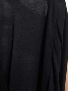 Hauture Sexy Mob Wife Party Vacay Jersey Sleeveless Side Ruched Drawstring Hem Jumpsuit - Black - View 6