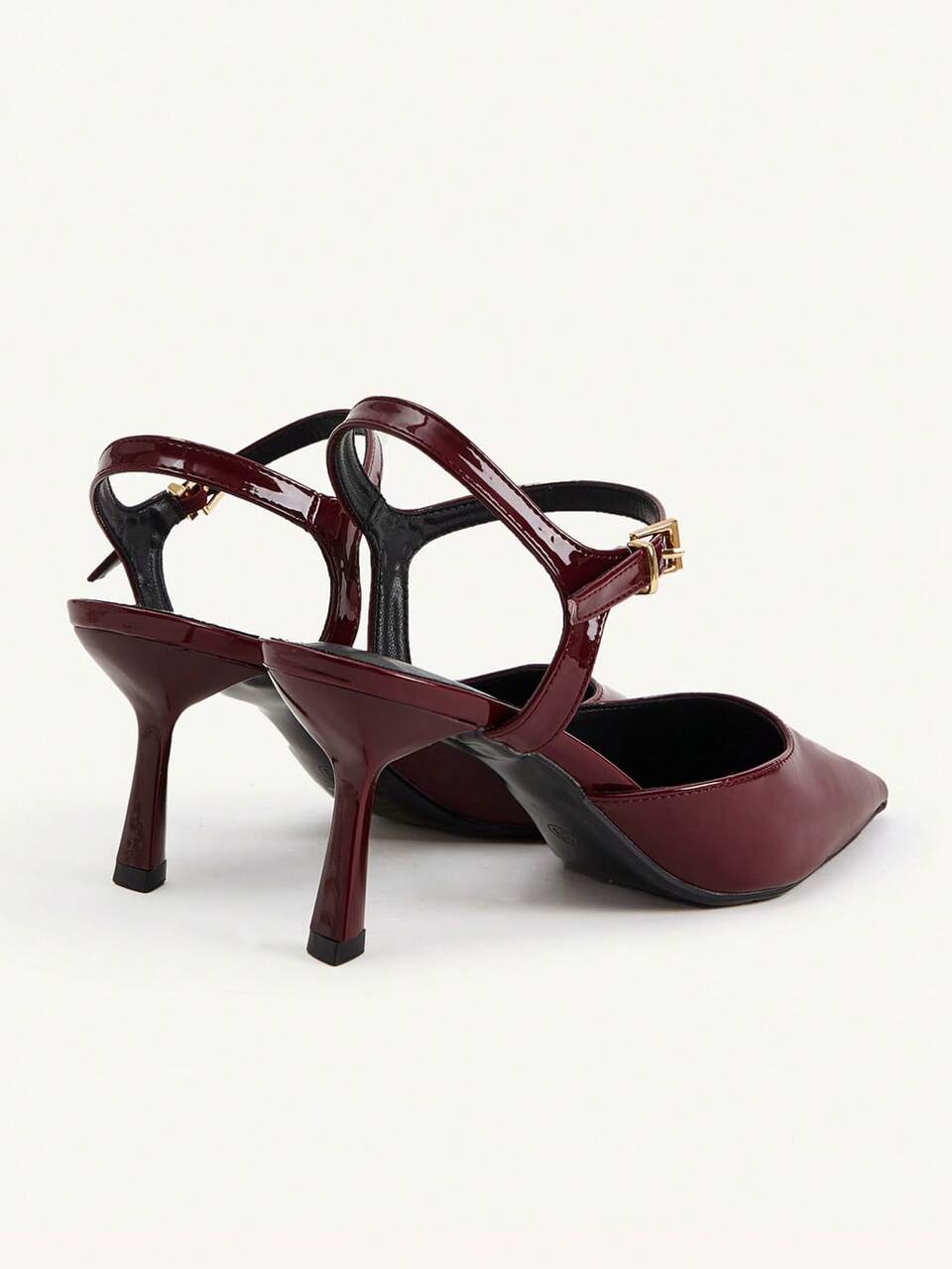 CUCCOO CHICEST 7.2cm Pointed Toe Buckle Strap Pumps, Glossy Leather High Heels, Commuting Style, Multiple Colors, Suitable For Daily Wear And Dates Elegant Shoes Wedding Shoes Summer Shoes Bride Shoes