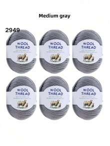 6 Sợi len lông cừu Merino Úc 300g 70% len Merino 30% sợi chống xù mềm mại thoải mái thoáng khí màu sắc rực rỡ dùng để đan áo len, áo vest, đồ thủ công mỹ nghệ, đồ dùng thủ công DIY - gói 6 quả bóng - Xem 33