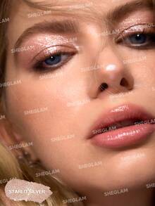 SHEGLAM Crystal Jelly Glaze Stick-Starlit Silvermulti-Use Single Eyeshadow Stick Glitter Shimmer Long-Lasting High Pigment Brand Beauty Makeup Face Paint Cosmetic For Women Girls Perfect For Winter Spring Ideal For Y2K Fancy Fashion Suitable For Birthday Valentine'S Day Gift Rave Party Ready Best Color - Starlit Silver - View 3