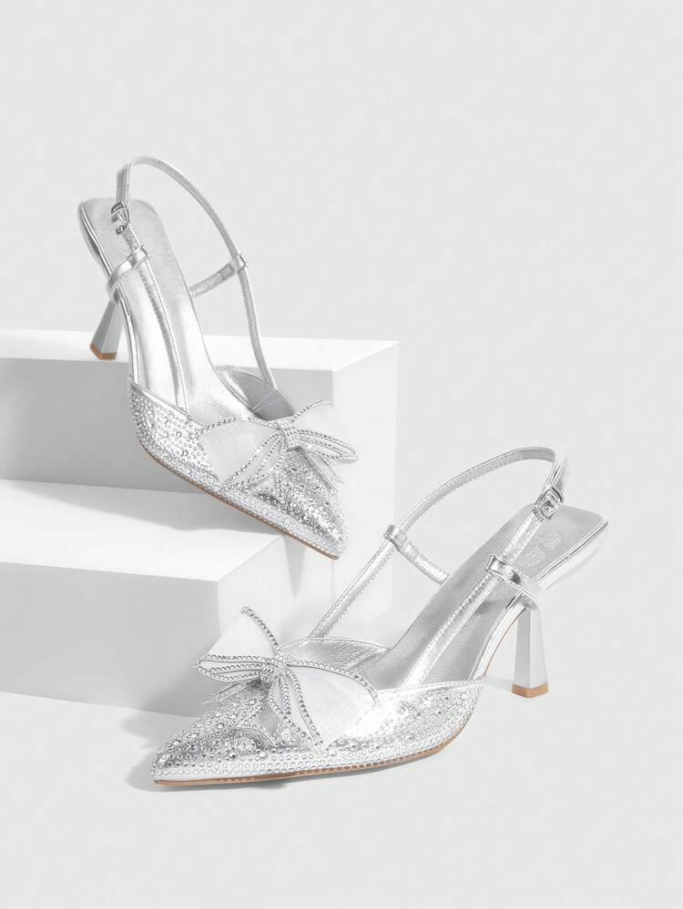 CUCCOO SZL Women Shoes Pointed Stilettos Elegant, Sweet, Romantic, Women's High Heels, Dress Shoes Afternoon Tea, Dating, Fashion Party, Workplace Wear, Elegant Wear, Basic Versatile, Halloween