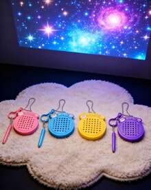 MINKOJA 1-Pack Viral Mini Fidget Toy - Magnetic Ball Drawing Pad Keychain Accessory - Multicolor - View 9