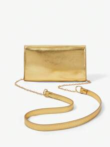 SHECARRY 女士时尚百搭手拿包，适合日常通勤、旅行、购物和散步 - 金色 - 查看 6