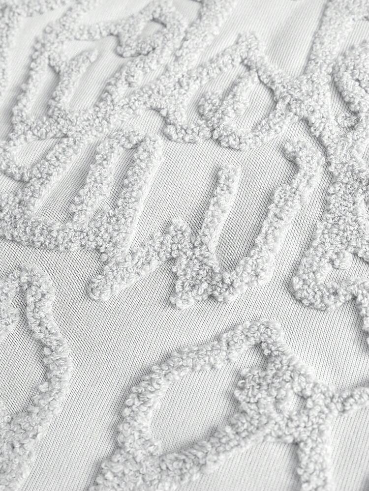 PAVTROS Men's Street-Style Popular Spider Web & Heart 3D Embroidery "LOVE" 3D Embroidery Hoodie, Suitable For Outdoor Music Festivals, Daily Outings, Gatherings With Friends, Gifts For Boyfriend/Husband, Anniversary Gifts, Y2K - White - View 4