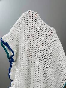 Opulessa Đầm cổ yếm in hình sao biển thời trang đi nghỉ mát dành cho nữ - trắng - Xem 7