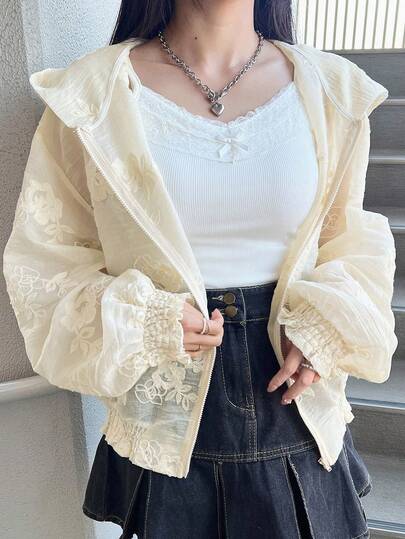 FRIFUL 女士休闲日常拉链连帽衫