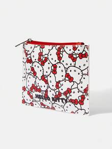 HELLO KITTY AND FRIENDS | SHEIN 一款时尚便携的红色印花零钱包 - 紅色A - 查看 2