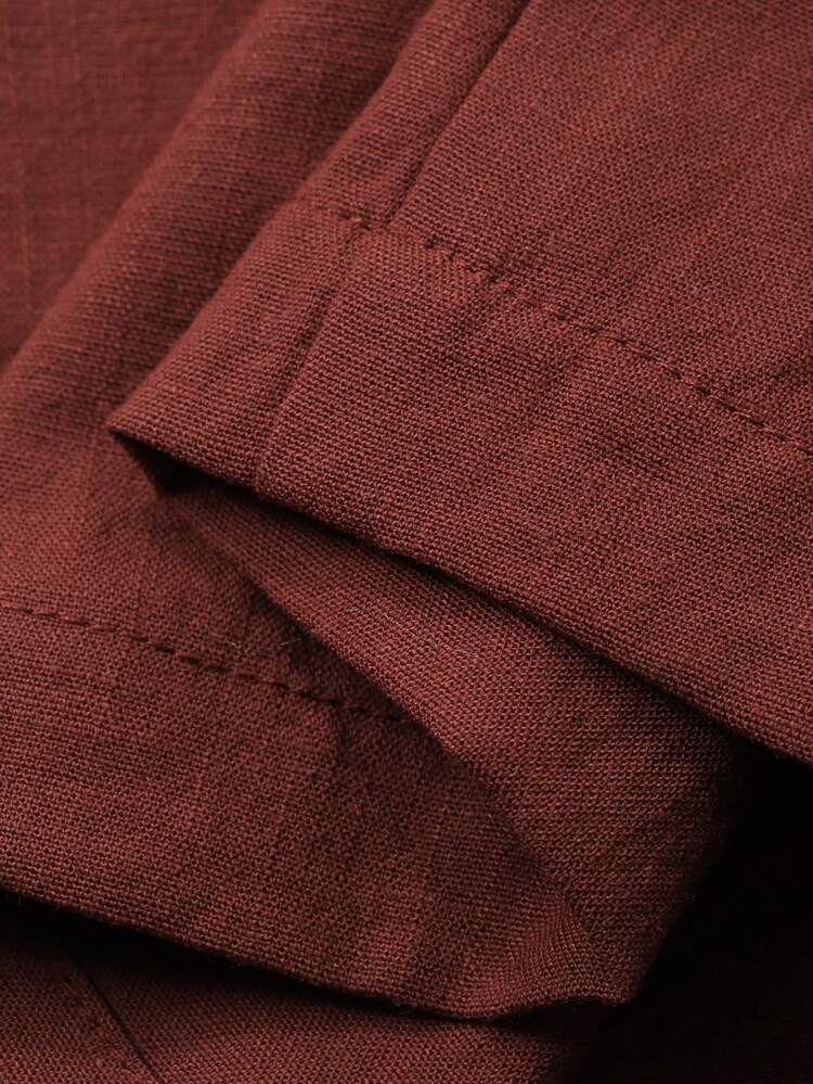 2pcs Women Casual Camisole Tie-Up Waist Top And Pants Set