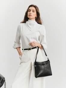 SHECARRY Damen Umhängetasche Schwarz - Schwarz - Übersicht 7