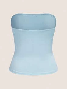 SHEIN EZwear 4 chiếc áo ống nhiều màu sắc dành cho nữ mùa hè - Nhiều màu - Xem 10