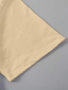 EMERY ROSE Women's T-Shirt Short Sleeved Casual Top Tees Simple Women Tops - Apricot - View 3