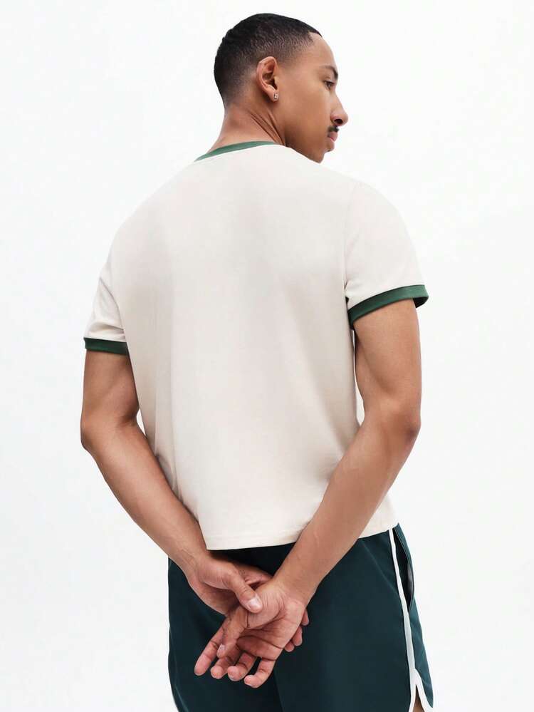 Ringer-T-Shirt mit Brasilien-Print