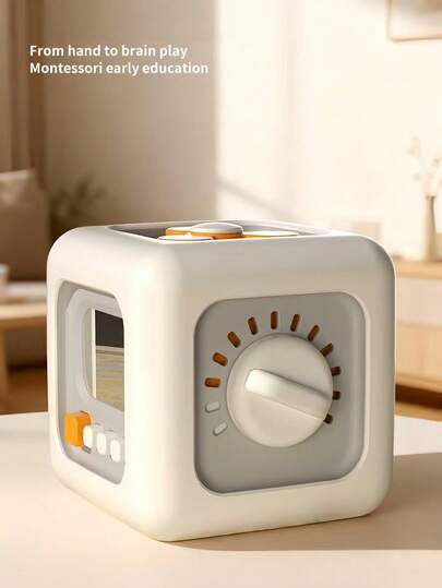 六合一蒙特梭利立方体玩具感官忙碌板婴儿练习技能抽屉立方体减压益智玩具，适合男孩女孩，节日生日礼物创意