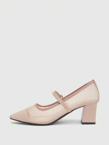 CUCCOO BIZCHIC Women Pointed Toe Fashion Daily Commute High Heels For Christmas Spring Shoes - Apricot - View 10