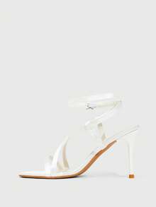CUCCOO SZL Women's Fashionable And Elegant Heeled Sandals For Commuting Spring Shoes Summer - Beige - View 5