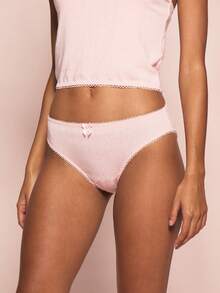 MISSGUIDED 女士文胸内裤套装 - 淺粉色 - 查看 4