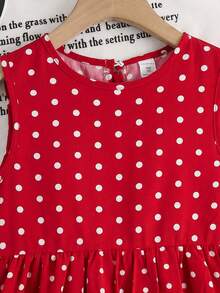 SHEIN 2件套少女碎花无袖上衣和宽松休闲裤套装 - 摩卡棕 - 查看 5