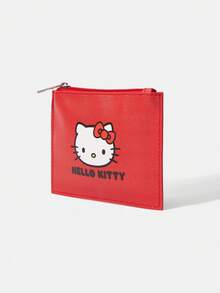 HELLO KITTY AND FRIENDS | SHEIN 一款时尚便携的红色零钱包 - 紅色 - 查看 2