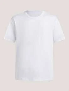 Men's Solid Color Round Neck Short Sleeve Casual T-Shirt, Summer,Breathable/Comfortable ,For Daily Casual,Sports,Vacation Multiple Occasion - Black - View 9