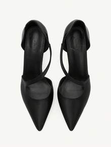 CUCCOO CHICEST Women Shoes Snake Strap Pointed Heels - Black - View 2