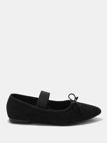 CUCCOO CURVES Women Shoes Women's Pointed Buckle Design Daily Versatile Fashion Wide Last Flat Sole Shoes - Black - View 7