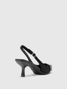 CUCCOO BIZCHIC 休闲通勤简约时尚尖头女式高跟鞋 - 黑色 - 查看 4