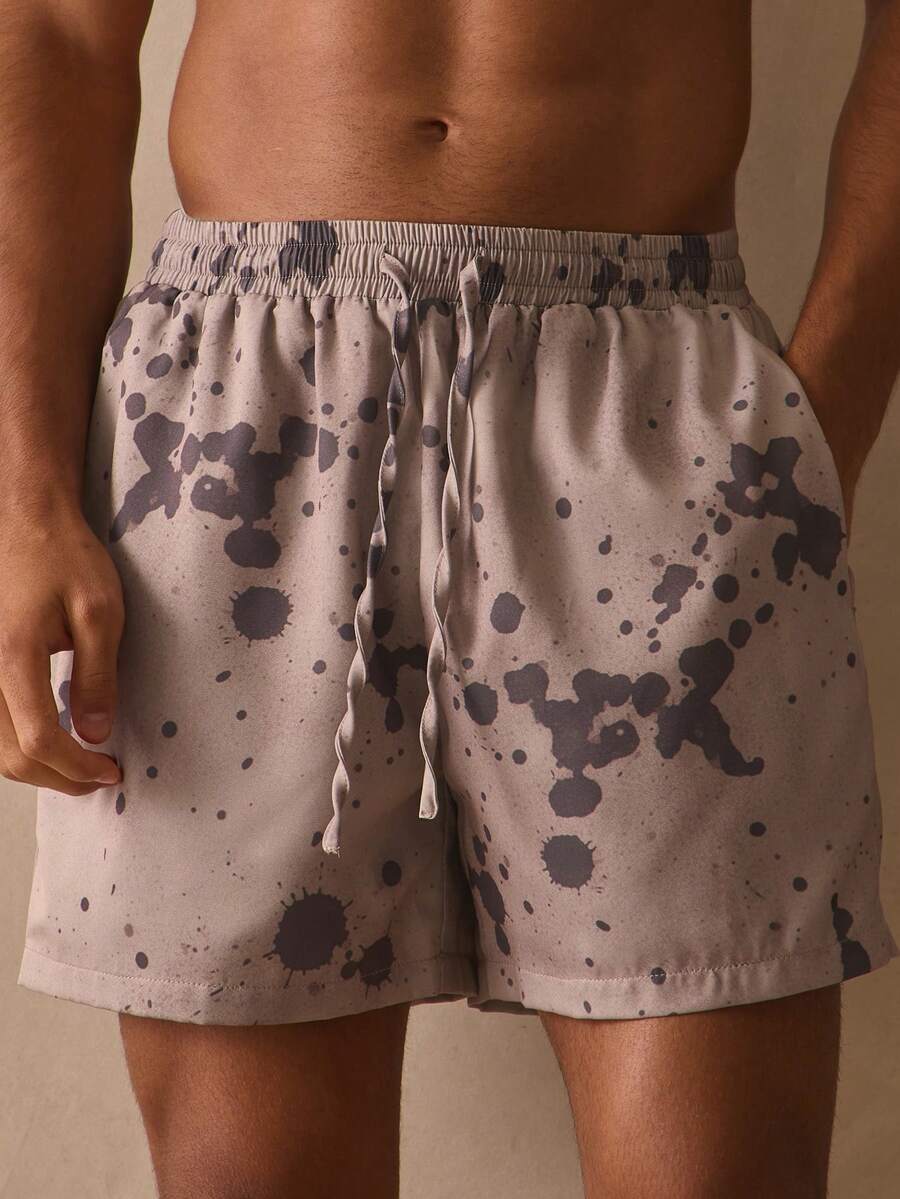 Musero All Over Print Elastciated Drawstring Swim Shorts Spring Summer Essentials - Multicolor - View 1