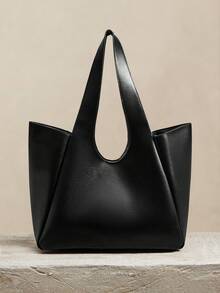 SHECARRY Women's Tote Bag, Large Capacity Shoulder Bag, Suitable For Commuting And Daily Use - Black - View 5