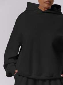 MUSERA Áo nỉ cỡ lớn/Mùa đông, Xuân, Hè, Đi nghỉ mát, Phong cách thường ngày - màu đen - Xem 2