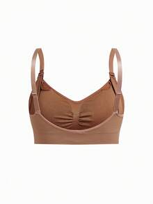 SHEIN 3件套孕妇舒适高弹褶皱哺乳文胸 - 彩色 - 查看 11