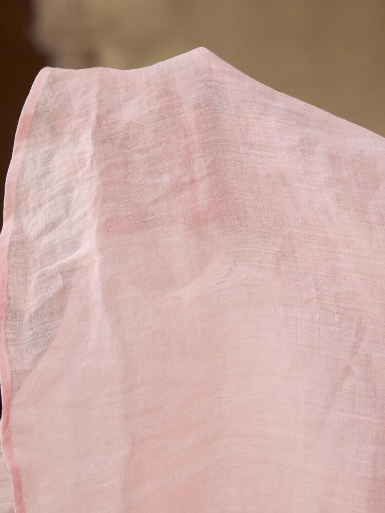 WOMEN'S 100% LINEN LONG SLEEVE SHIRT, CASUAL, DATE, COMMUTE, PINK