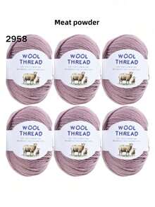 6 Sợi len lông cừu Merino Úc 300g 70% len Merino 30% sợi chống xù mềm mại thoải mái thoáng khí màu sắc rực rỡ dùng để đan áo len, áo vest, đồ thủ công mỹ nghệ, đồ dùng thủ công DIY - gói 6 quả bóng - Xem 21