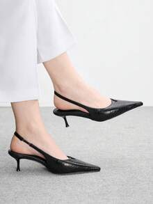 CUCCOO BIZCHIC Ladies Elegant Fashion High Heel Shoes - Black - View 1