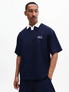 SUMWON Men Polo Co-Ords - Blue - View 3