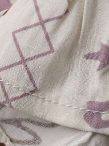 DAZY Baby Girl Casual Floral Print Sleeveless Shirt And Pants Set, Summer - Apricot - View 8