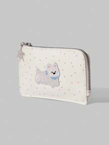 ROMWE Kawaii Ví đựng tiền lẻ tiện dụng hình hoạt hình dễ thương - Màu trắng d - Xem 2