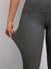 SHEIN Unity Women's High Stretch Peach Butt Lifting Skinny Jeans - Light Grey - View 4