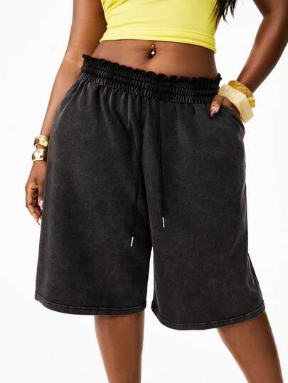 Coolane شورتات نسائية مقاسات كبيرة للربيع/الصيف، مصنوعة من قماش ناعم ومريح، ضرورية للخروج.