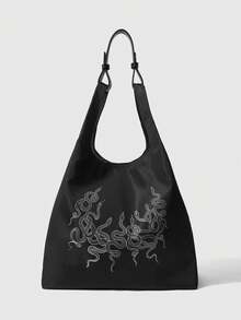 Grunge Punk Women's Handbag - Black - View 1