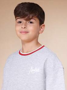 SUMWON Tween Boys T-Shirt Co-Ords - Grey - View 5