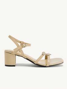 CUCCOO CHICEST Wedding Simple And Generous Fashion Versatile Casual Workplace Commuter Women High Heels Sandals Elegant Shoes Wedding Shoes - Apricot - View 8