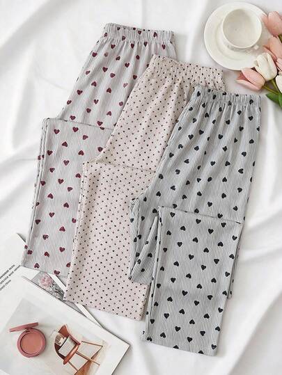 SHEIN 3PCS Women Sleep Bottoms