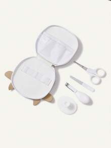 Cozy Pixies 四件套婴儿护理套装，可爱奶牛造型，适合婴儿修指甲护理工具 - 彩色 - 查看 4