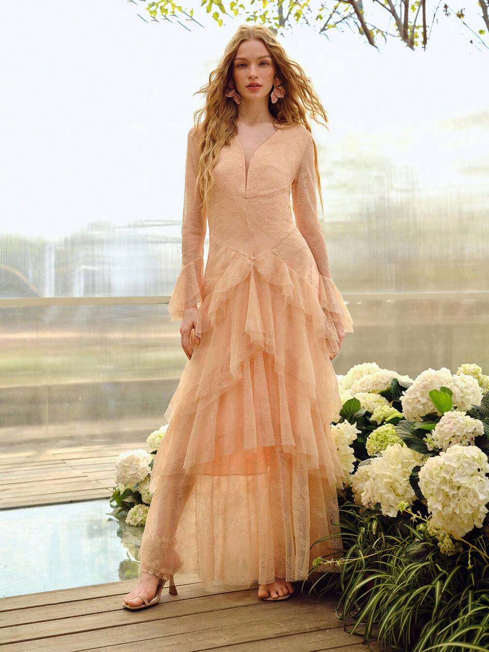 layered spring dress WOMEN'S OMBRE LAYERED ROMANTIC DRESS, SPRING/SUMMERMotf