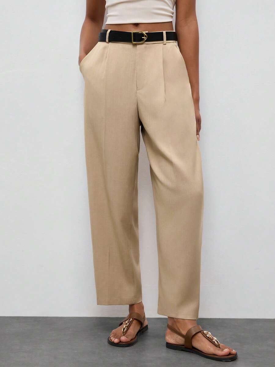 Maija Ý tưởng phối đồ với quần, Quần nữ trơn màu, Trang phục mùa hè cho nữ, Trang phục lễ hội cho nữ, Quần tây nữ, Quần công sở cạp cao, Quần tây nữ màu be, Quần cạp cao, Quần nữ thường ngày, Quần màu nâu nhạt, Quần có thắt lưng, Quần ống rộng, Quần ngoại cỡ cho nữ, Quần tây nữ, Quần nữ thường ngày, Quần dài nữ, Quần ống rộng cạp cao. - Màu Khaki - Xem 1