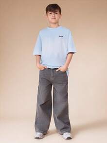 SUMWON Tween Boys T-Shirts - Baby Blue - View 3